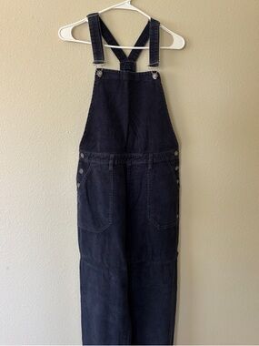 Roxy Dark Blue Corduroy Overalls Jumpsuit
